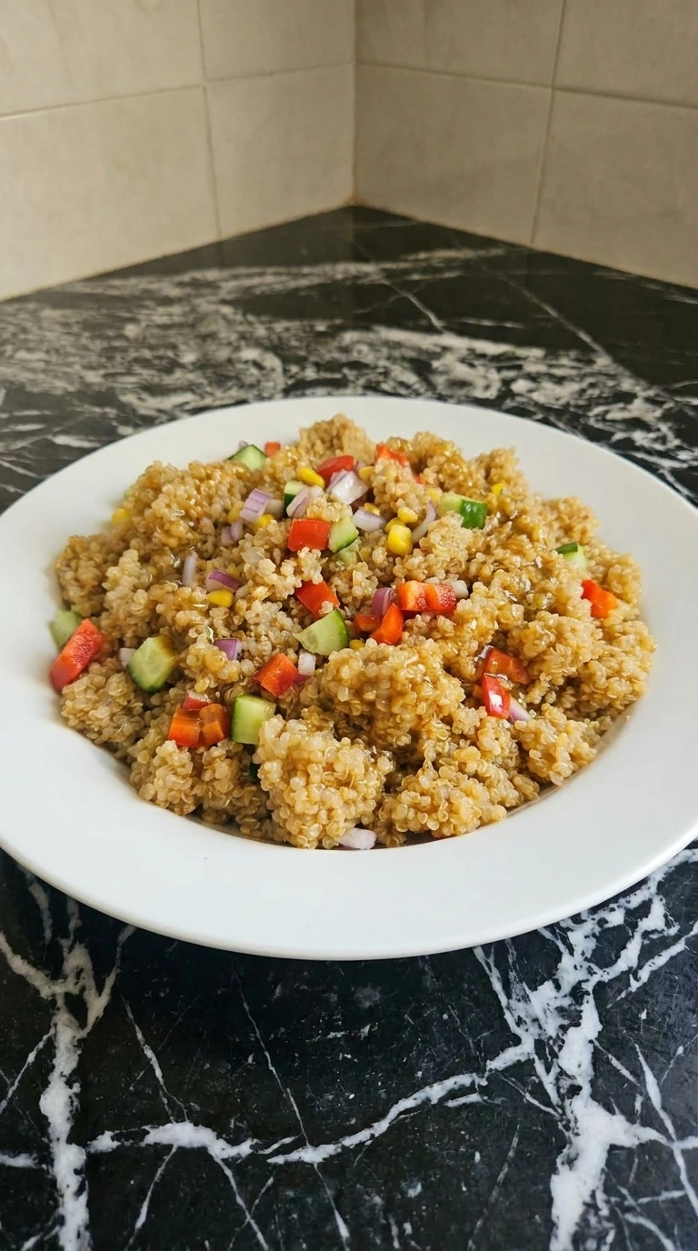 finished quinoa salad