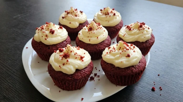 Red Velvet Cupcakes with cream cheese frosting
