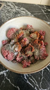 seasoned ground beef mixture