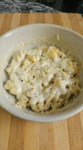 Mac and cheese in baking dish