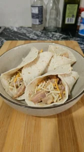 folded wraps with visible filling