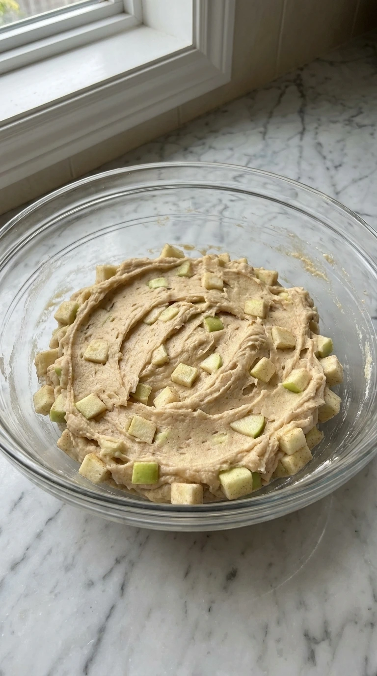 Thick apple cookie dough for Caramel Stuffed Apple Cookies