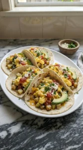 Patty Pan Squash Breakfast Tacos