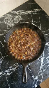 Crockpot Beef Tips and Gravy — Deglaze the skillet