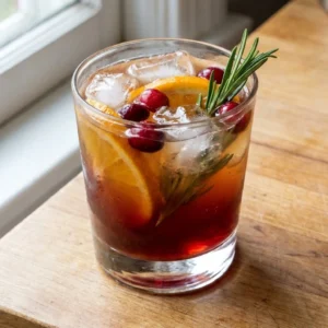 Friendsgiving Cocktails featuring amber cider drinks and cranberry punch glasses Recipe focus: friendsgiving cocktail ideas.