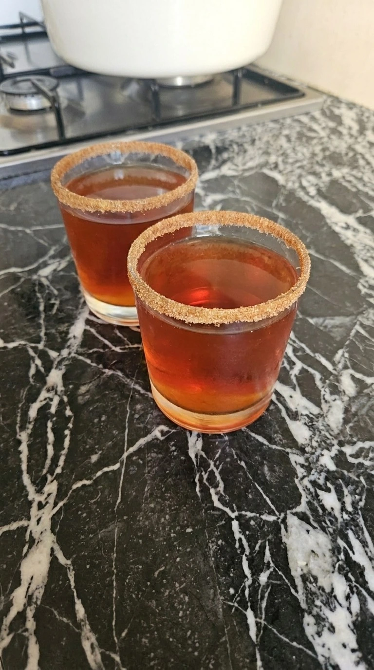 Friendsgiving Cocktails chilled glasses with cinnamon sugar rims Recipe focus: thanksgiving drink ideas.