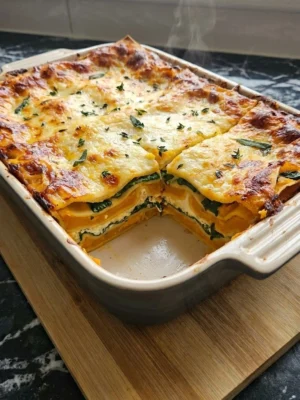 Friendsgiving Food Not Turkey golden baked holiday dish with melted cheese and rustic layers Recipe focus: friendsgiving food ideas not turkey.