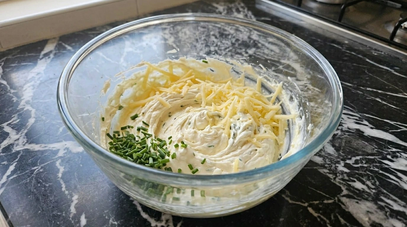 Halloween Appetizers Pumpkin creamy filling mixed with cheddar and herbs