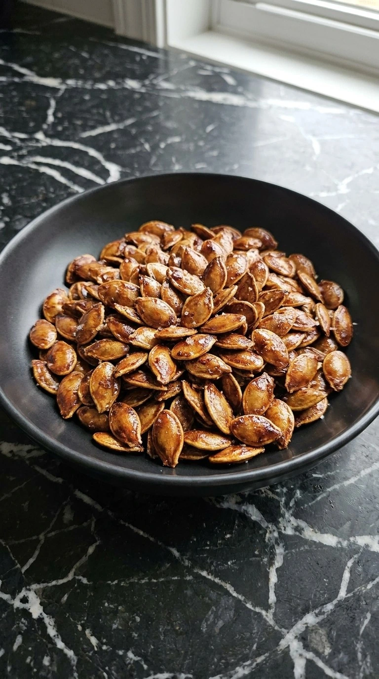 Honey Roasted Pumpkin Seeds with a glossy amber honey glaze and crisp caramelized edges Recipe focus: how to make honey roasted pumpkin seeds.