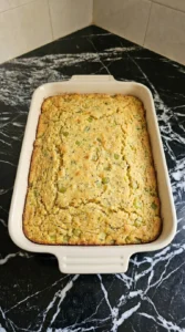 Southern Thanksgiving Soul Food Cornbread Dressing step 3 spread in baking dish before browning Recipe focus: crockpot dressing cornbread.