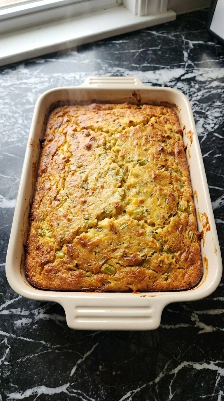 Southern Thanksgiving Soul Food Cornbread Dressing step 4 golden baked holiday side dish Recipe focus: crockpot dressing cornbread.