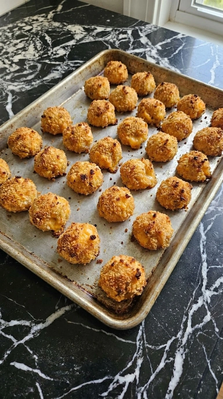 Thanksgiving Cocktail Party Food baked bites with golden crisp coating