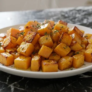 Thanksgiving Side Dishes Healthy Butternut Squash roasted golden orange cubes with Recipe focus: thanksgiving recipes side dishes healthy butternut squash.