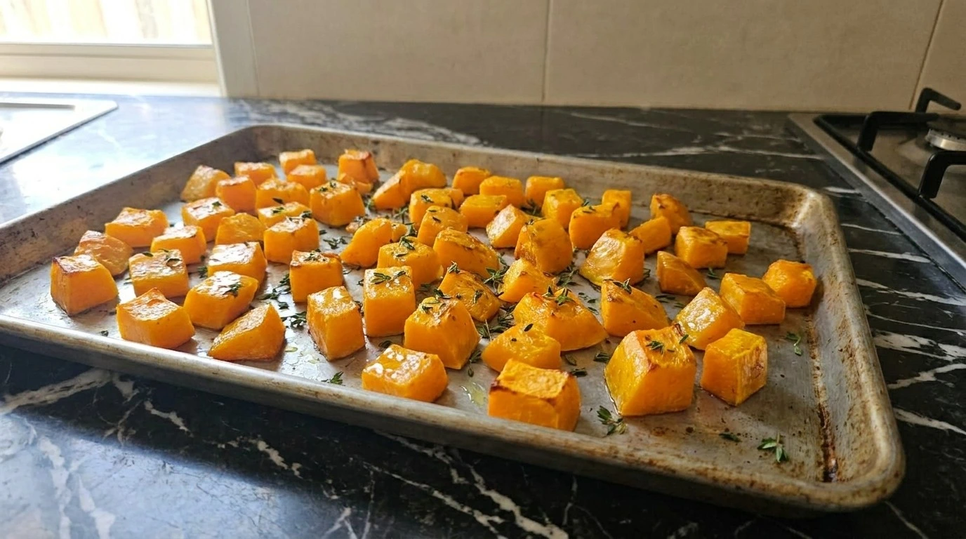 Thanksgiving Side Dishes Healthy Butternut Squash roasting squash cubes with golden Recipe focus: thanksgiving recipes side dishes healthy butternut squash.