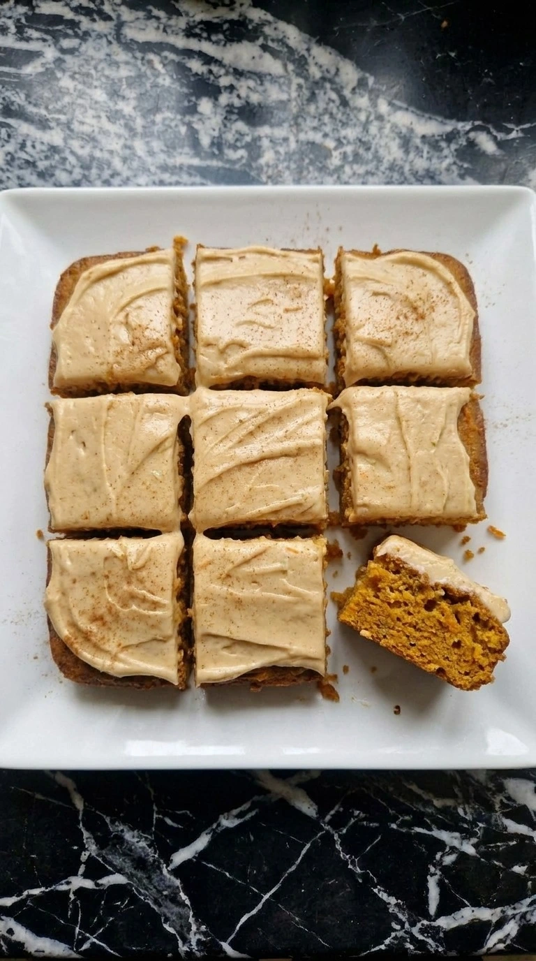 Brown butter cream cheese frosting spread over Fall Desserts for People Who Hate Pumpkin apple carrot cake