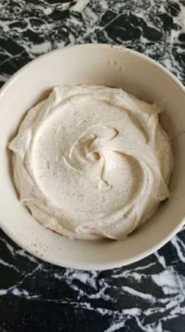 Halloween Coffee Bar pumpkin spice cream whipped to loose soft peaks with cinnamon specks Recipe focus: fall coffee station.