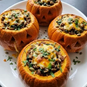 Halloween Pumpkin Carving Creative stuffed sugar pumpkins with turkey rice spinach and melted cheddar Recipe focus: halloween pumpkin carving ideas creative.