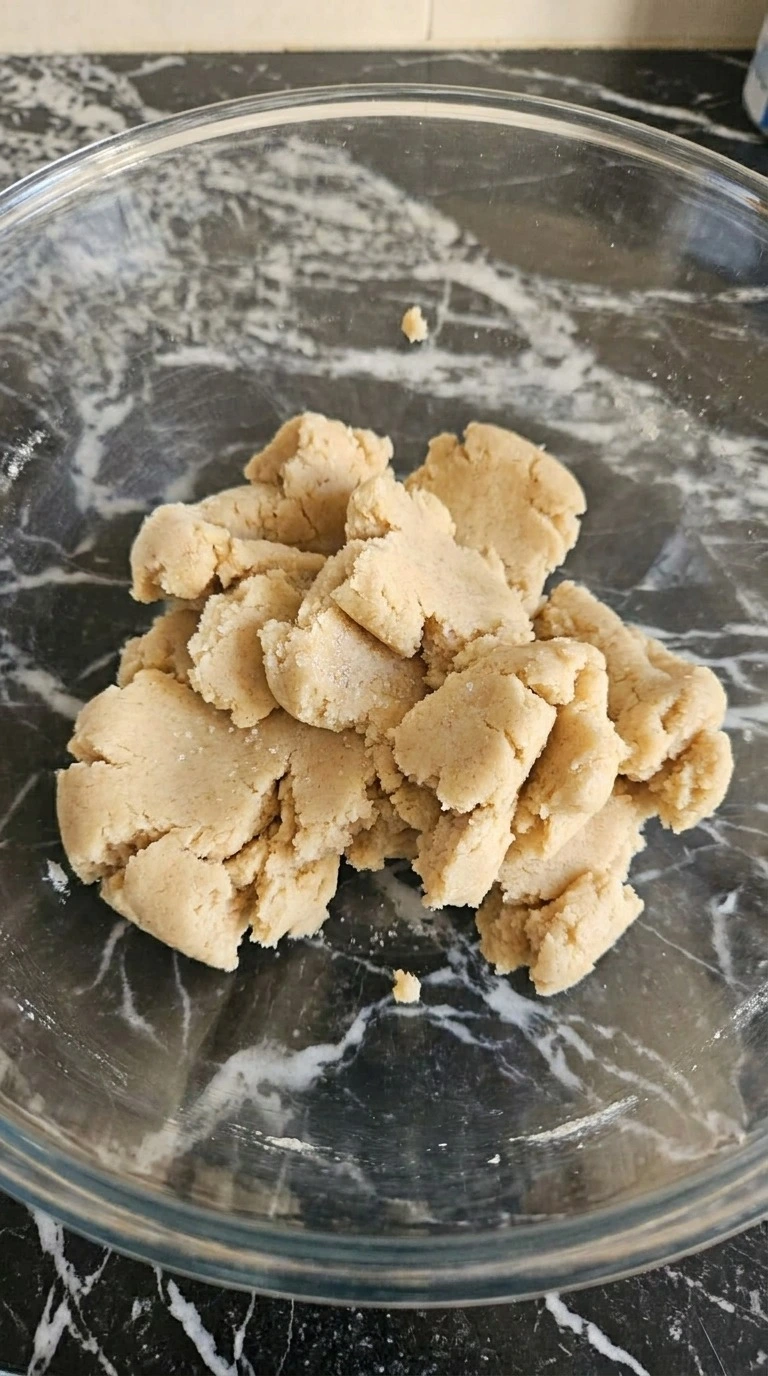 Halloween Pumpkin Painting cookie dough mixed to a soft pale tan texture before rolling Recipe focus: halloween pumpkin painting ideas.